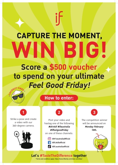 Feel Good Friday with IF Coconut Water @ Circular Quay Sydney, Australia