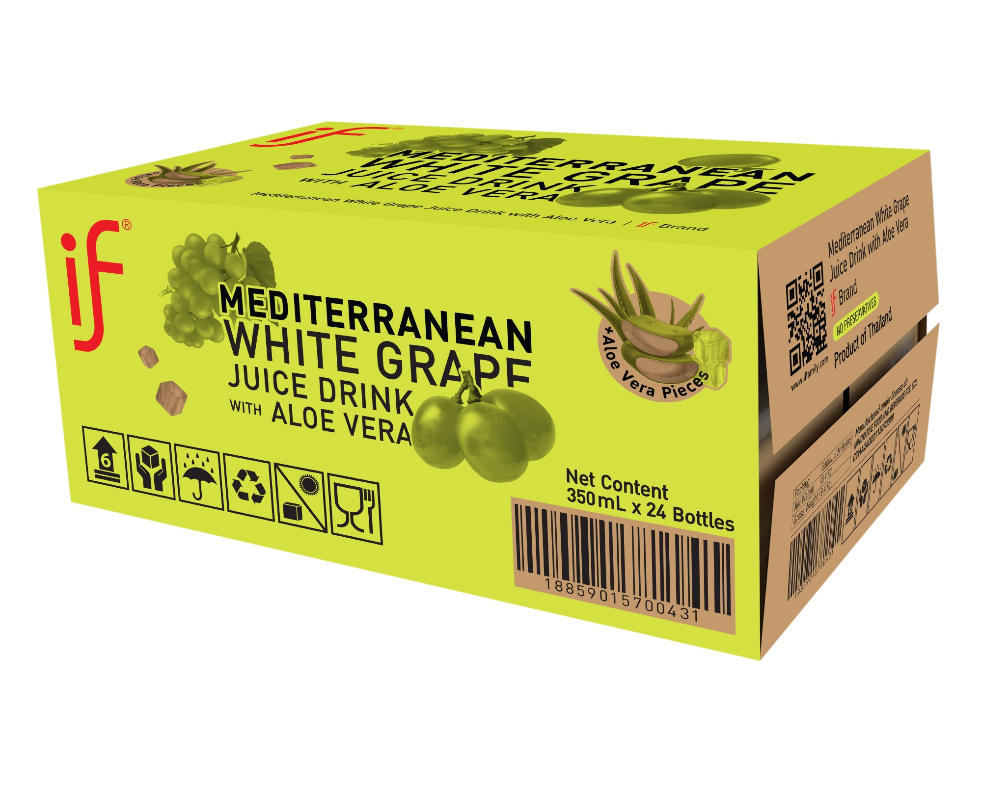 IF Local Sensation White Grape Juice Drink with Aloe Vera Cube