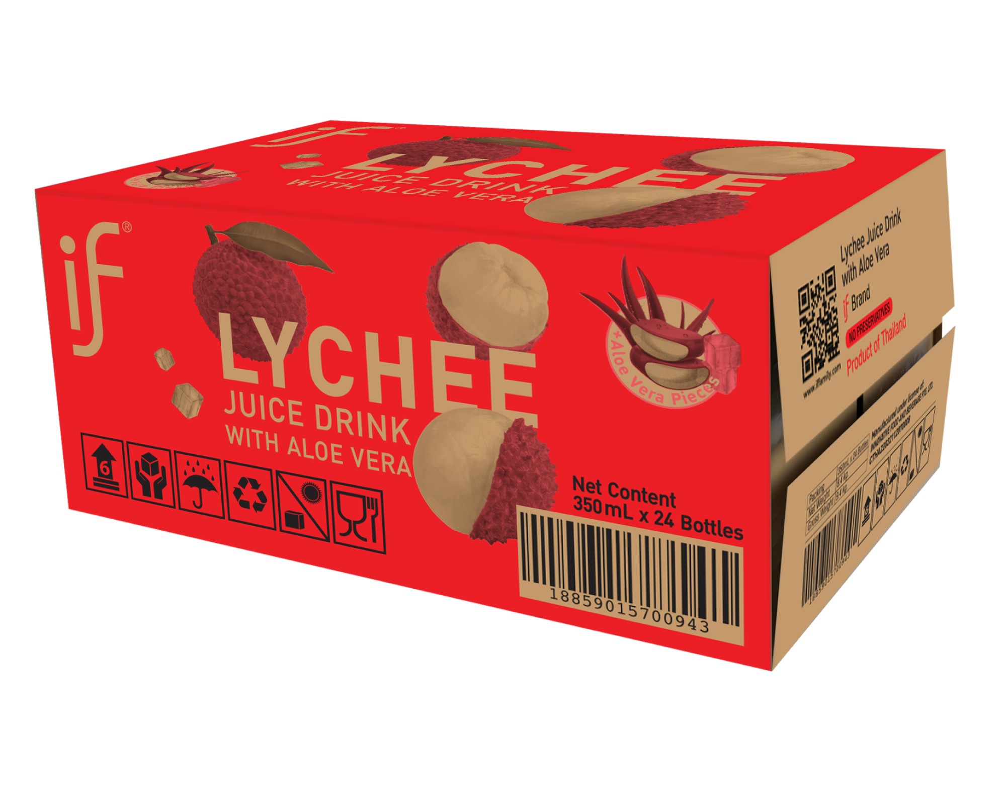 IF Local Sensation Lychee Juice Drink with Aloe Vera Cube