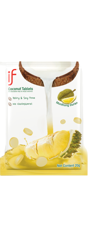 IF Coconut Milk Tablets Durian Monthong