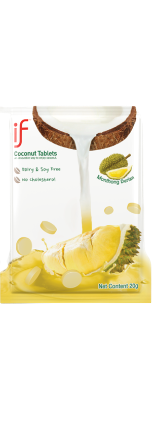 IF Coconut Milk Tablets Durian Monthong IF Coconut Milk Tablets Durian Monthong