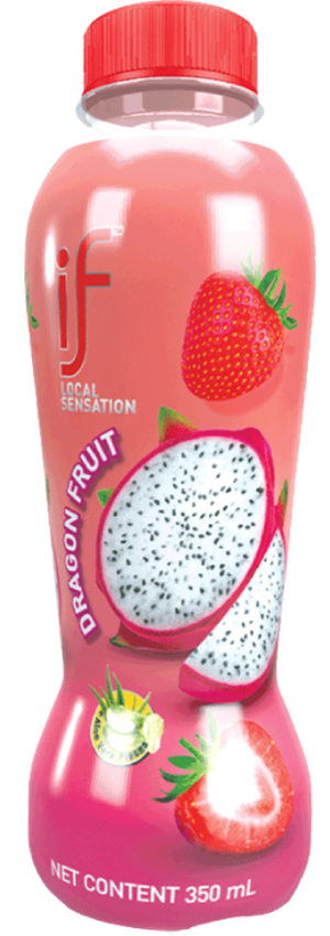 IF Strawberry juice with dragon fruit flavor and aloe vera